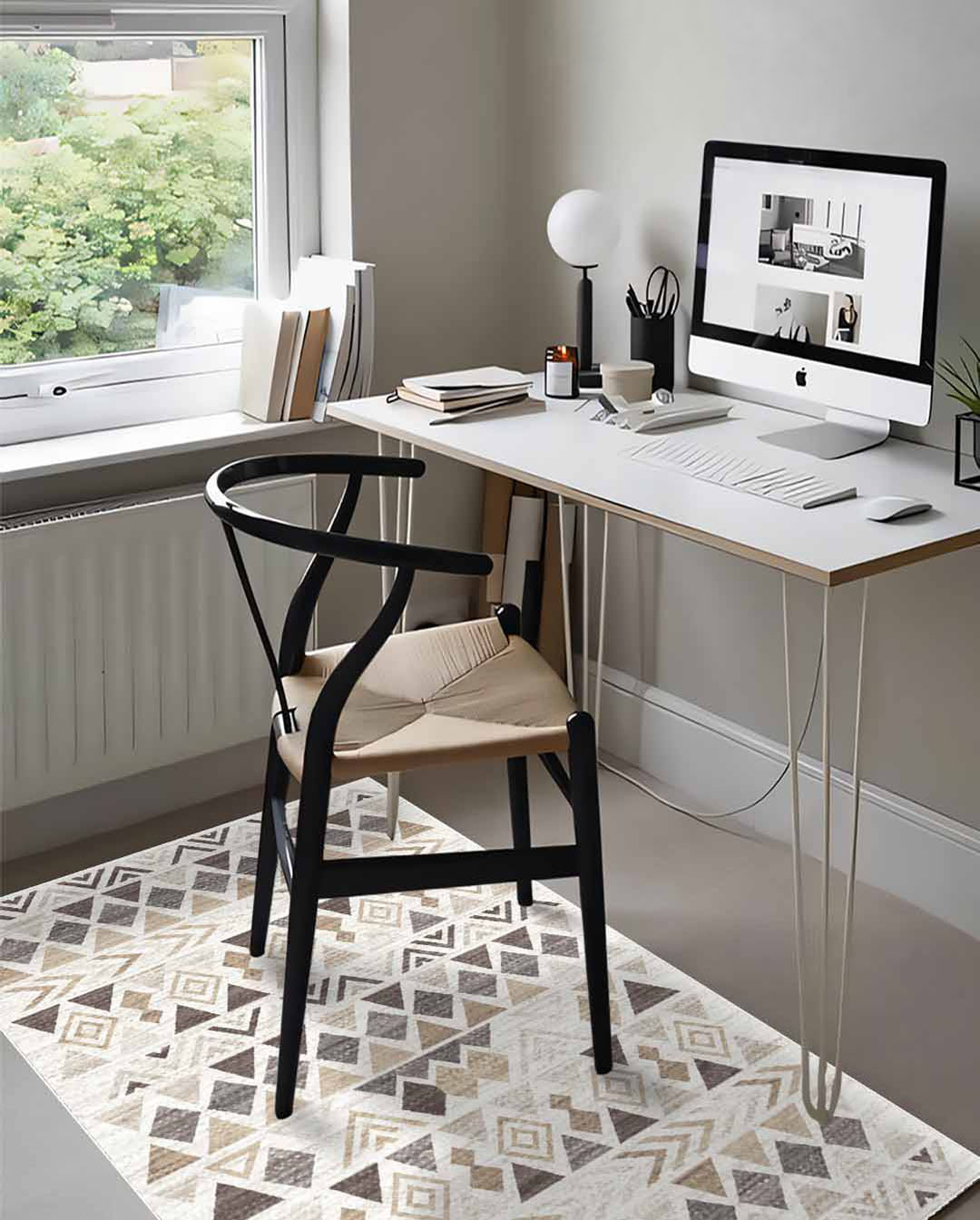 Rubin modern kilim bézs puha és fényes szőnyeg