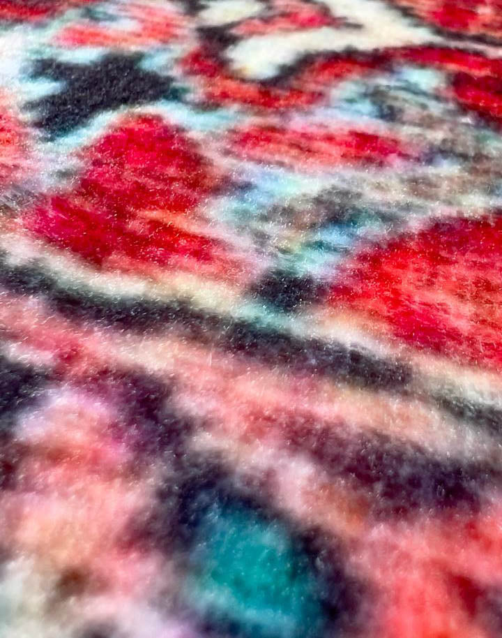 Orientteppich Rot Blau – Klassischer Vintage-Teppich mit Medaillonmuster