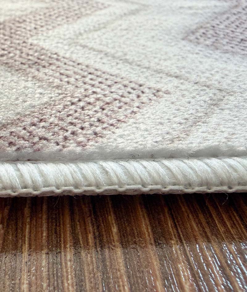 Yara schlichter, moderner, weicher und glänzender Teppich in Beige