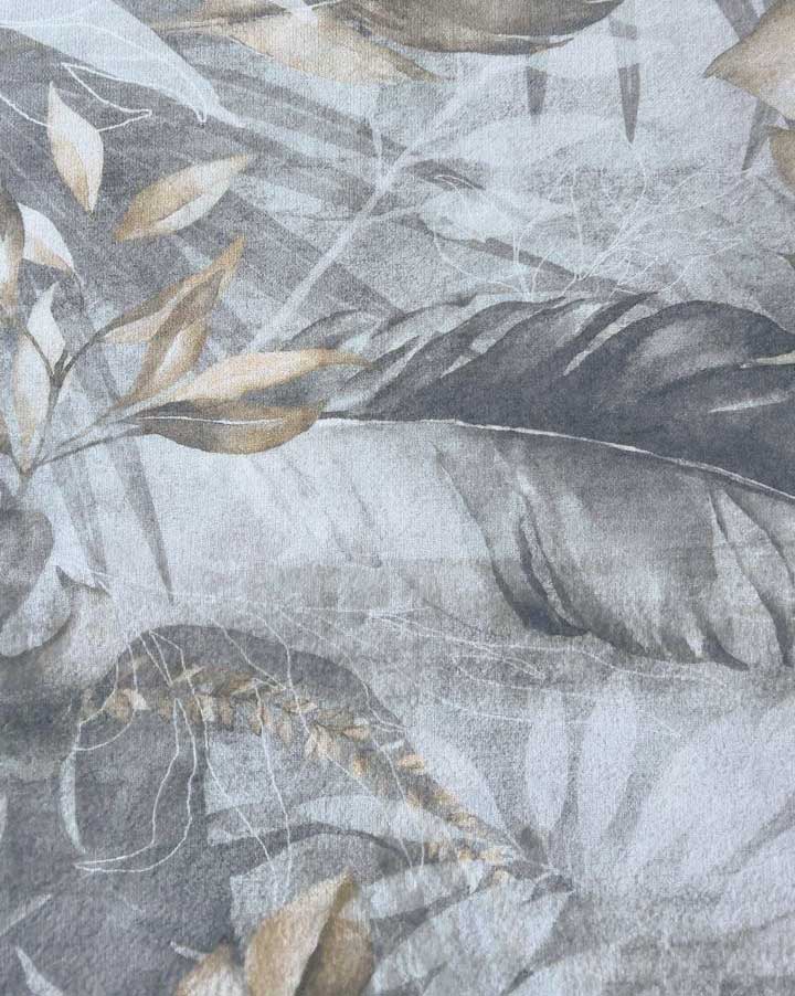 Trópusi Árnyak – Elegáns Levélmintás Szőnyeg