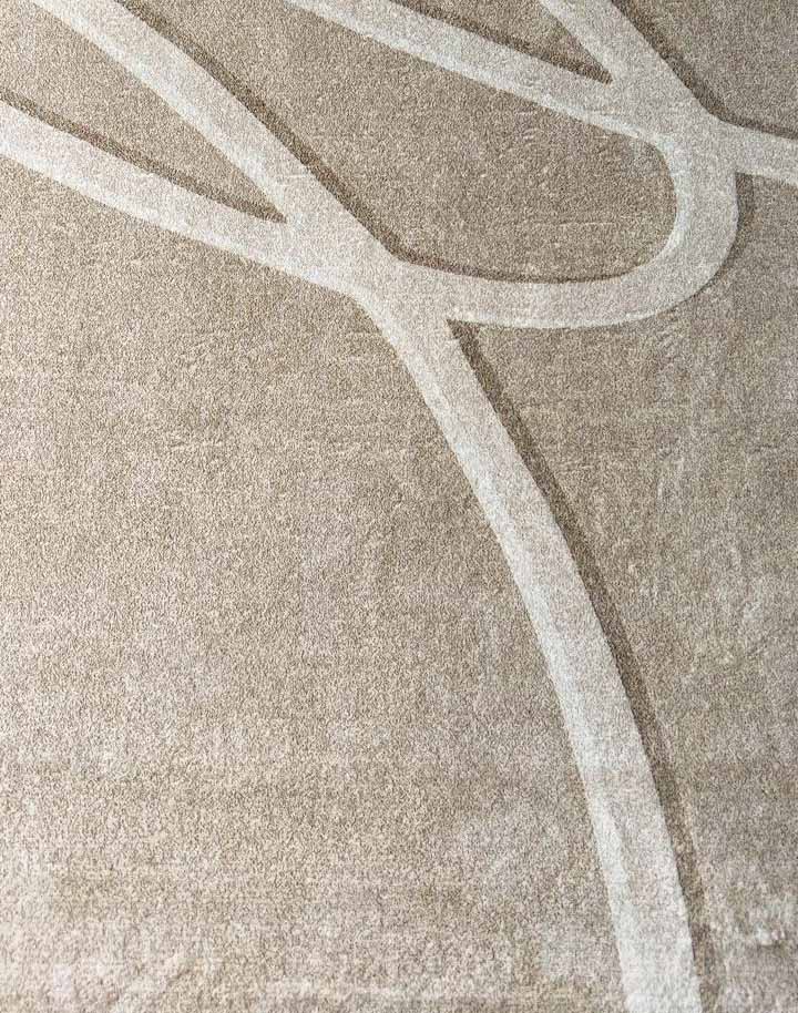Minimalist Sand-Tone Rug – Embossed Modern Design