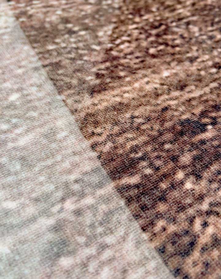 Moderner Teppich Beige Braun – Abstraktes Design für Wohnzimmer & Büro