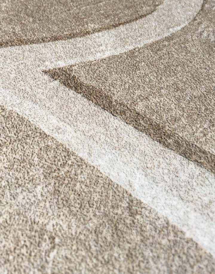 Minimalist Sand-Tone Rug – Embossed Modern Design