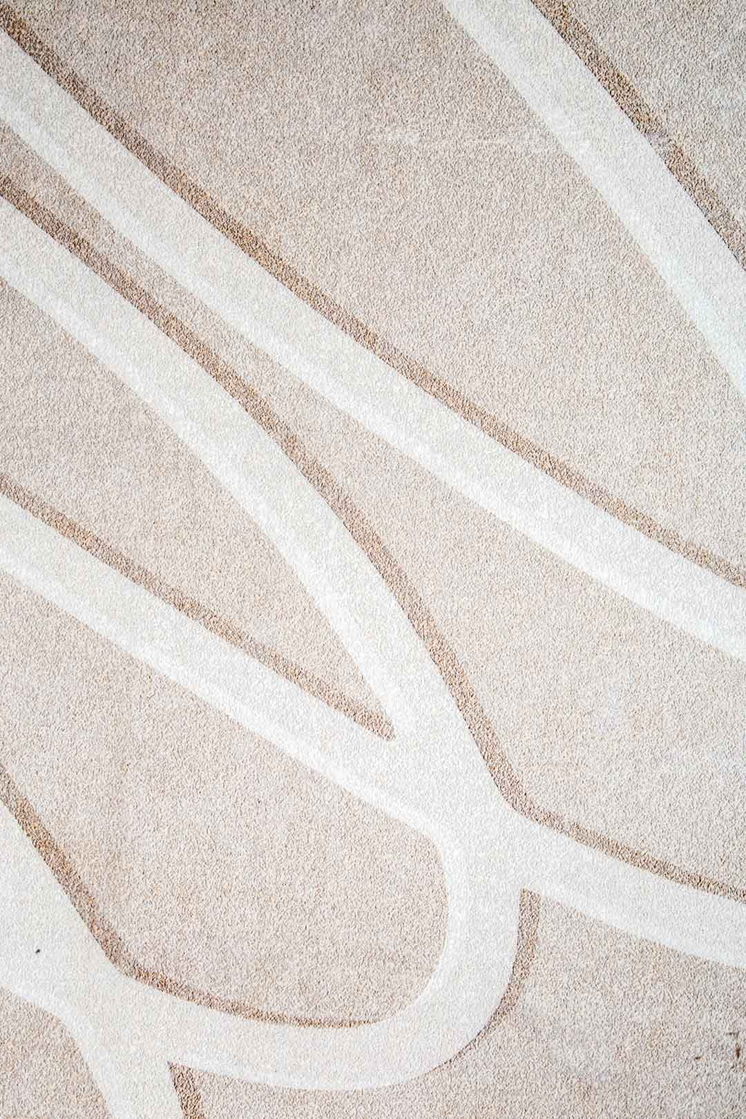 Minimalista Homok – Domborított Modern Szőnyeg