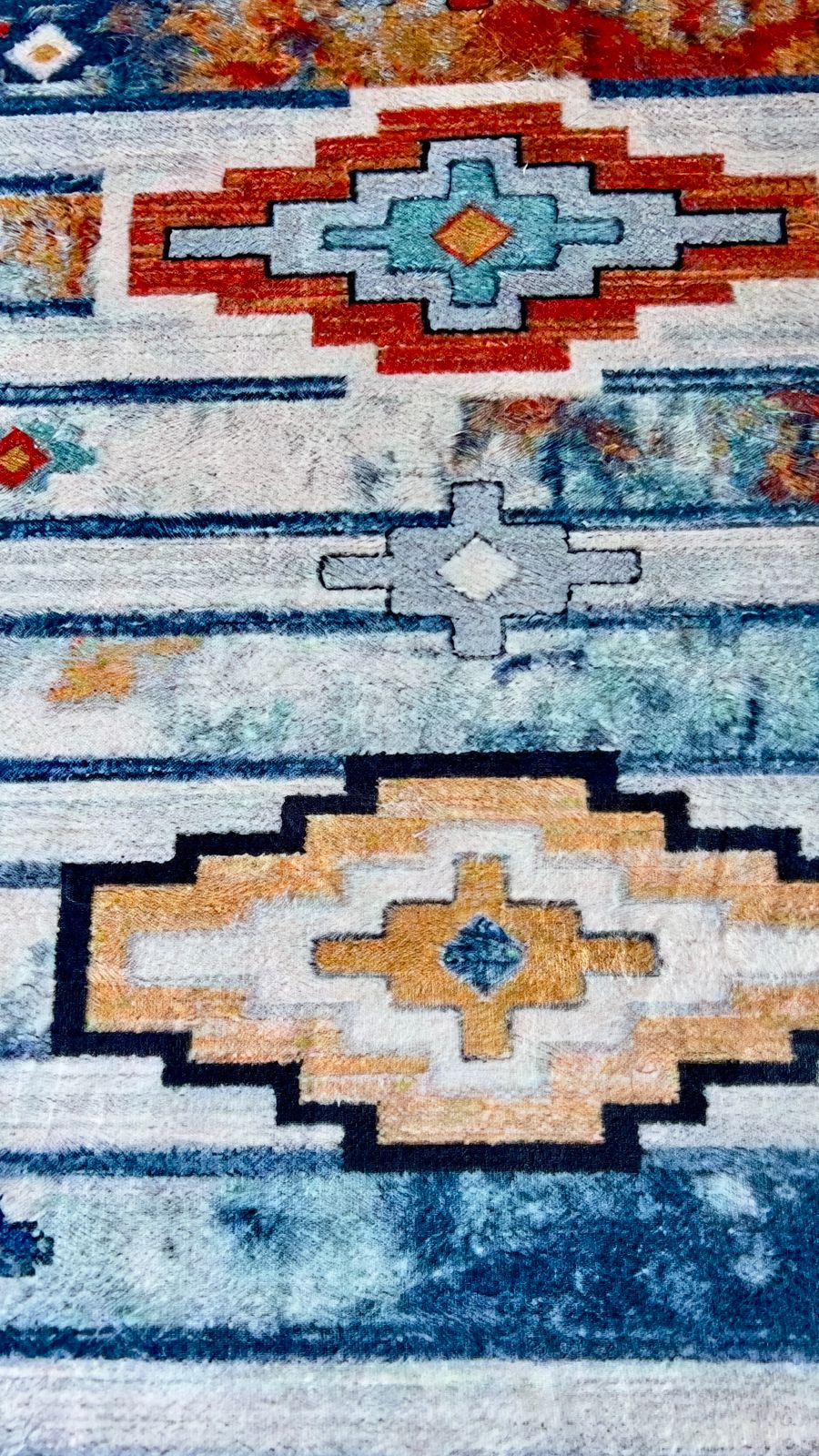 Kilim Teppich Ethno Bunt – Wohnzimmer Teppich im Boho-Stil