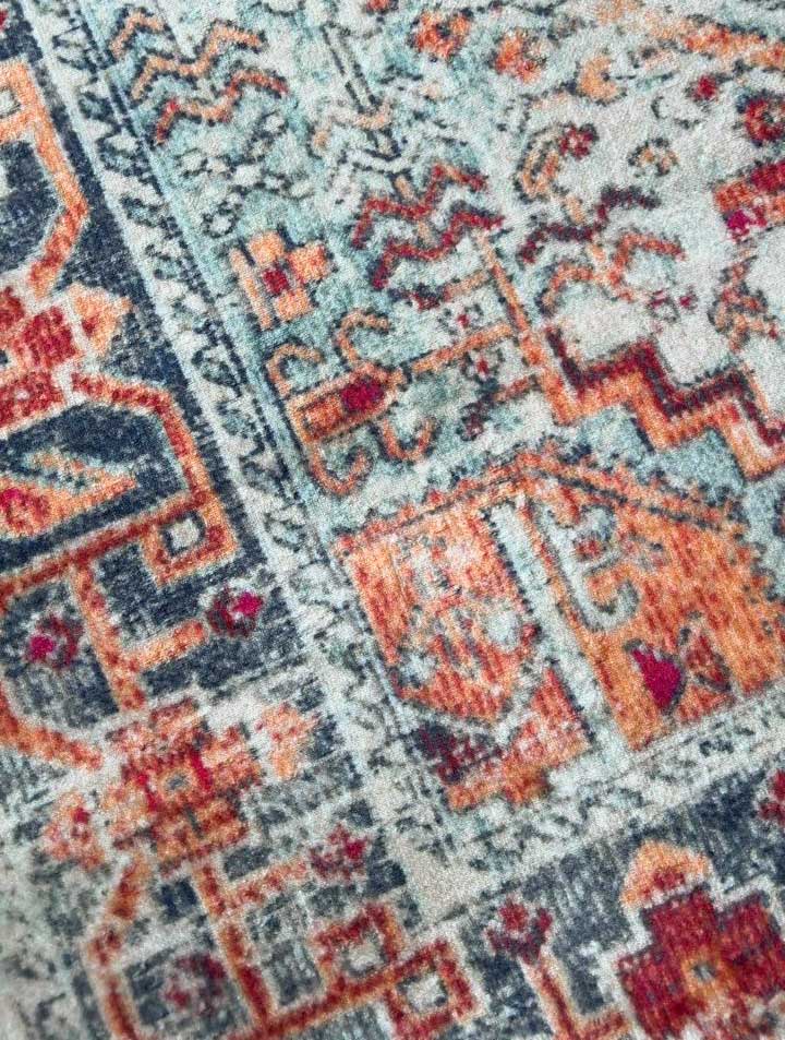 Antik Tűz – Vintage Perzsa Mintás Szőnyeg