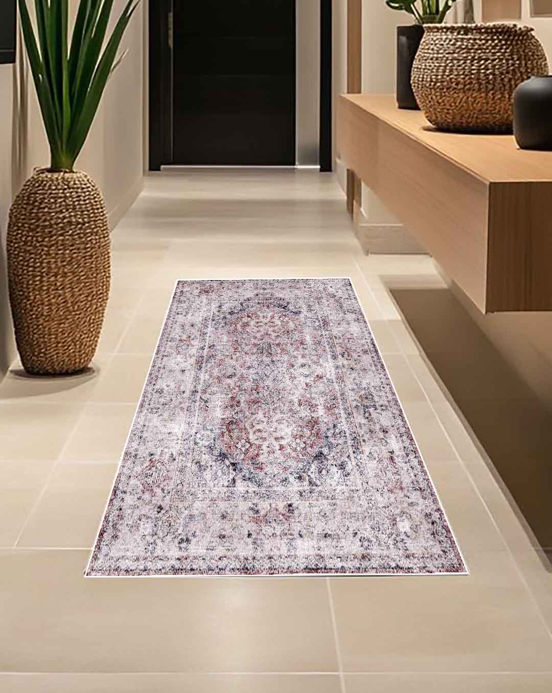 Linie Vintage bunten weichen und glänzenden Teppich