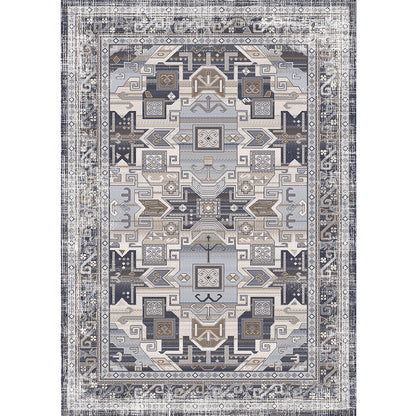 Antika vintage színes puha és fényes szőnyeg 