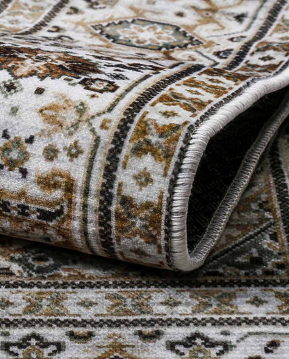 Weicher und glänzender Fofa-Vintage-Kaffeeteppich 