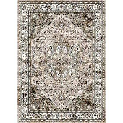 Weicher und glänzender Fofa-Vintage-Kaffeeteppich 