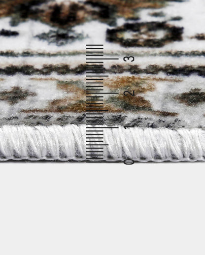 Weicher und glänzender Fofa-Vintage-Kaffeeteppich 