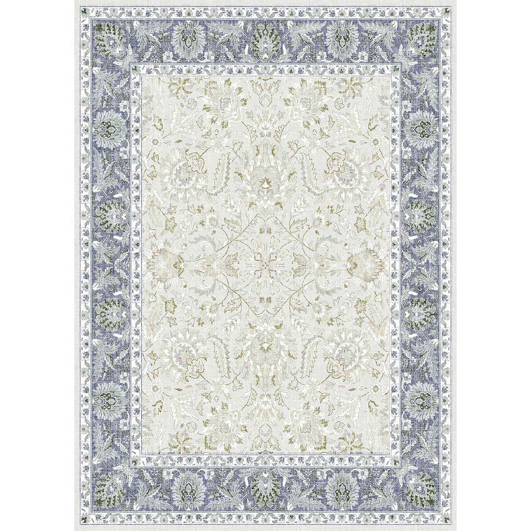 Camela vintage szürke keretben színes puha szőnyeg 