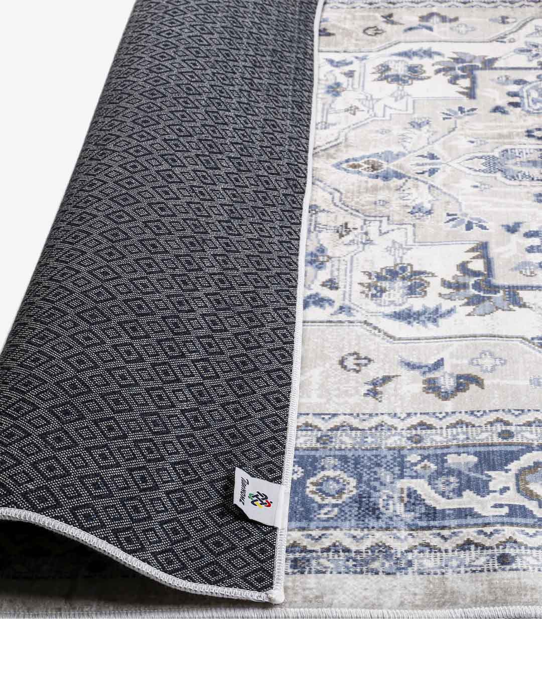 Yara Vintage Perserteppich in Beige, weich und glänzend 