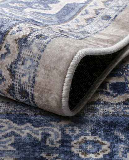 Yara Vintage Perserteppich in Beige, weich und glänzend 