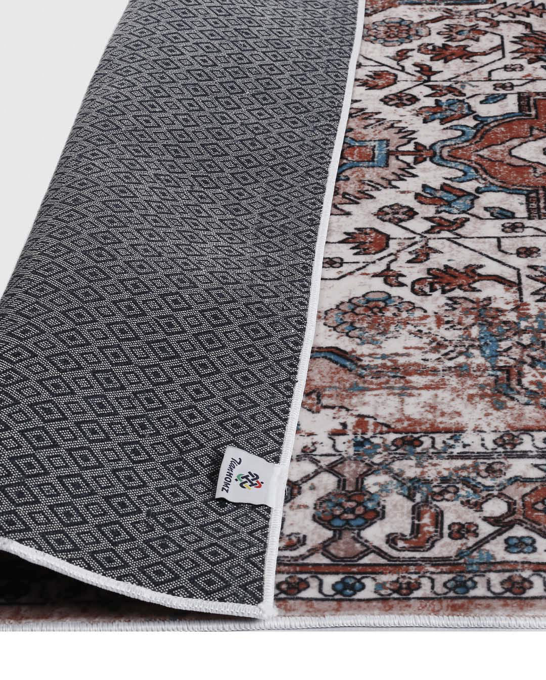 Soha vintage perzsa puha és fényes szőnyeg 