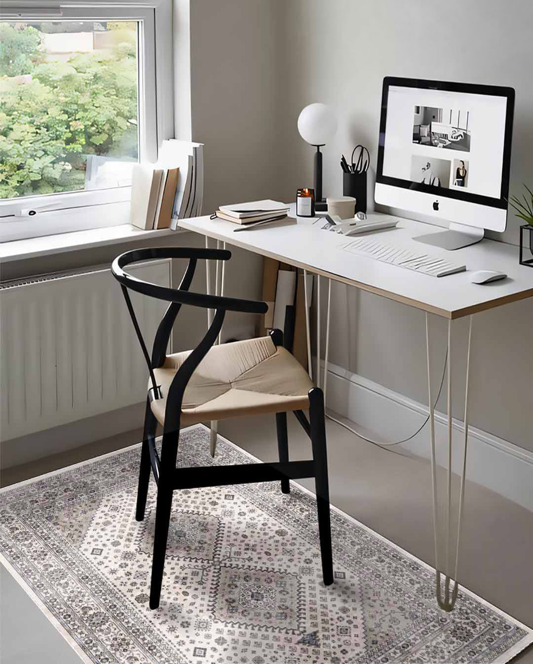 Anna Vintage Perserteppich, weich und glänzend 