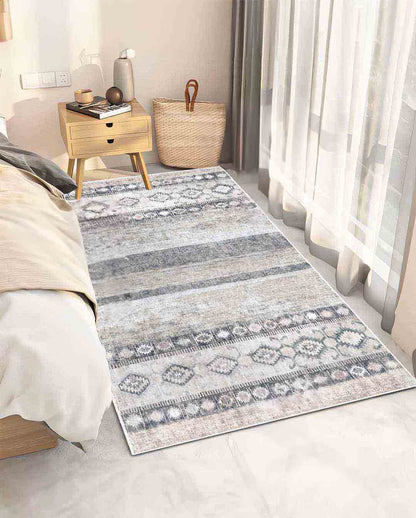 Alma Modern bézs puha és fényes szőnyeg 