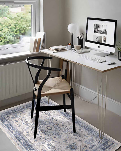 Yara Vintage Perserteppich in Beige, weich und glänzend 