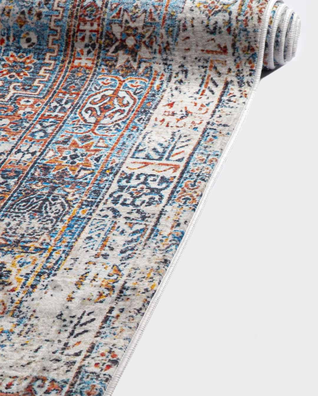 yusra vintage színes puha és fényes szőnyeg 