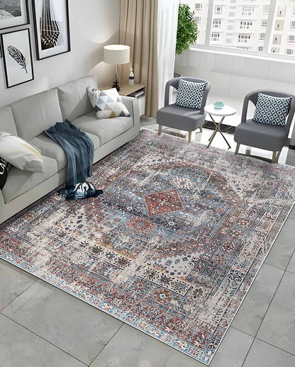 yusra vintage színes puha és fényes szőnyeg 