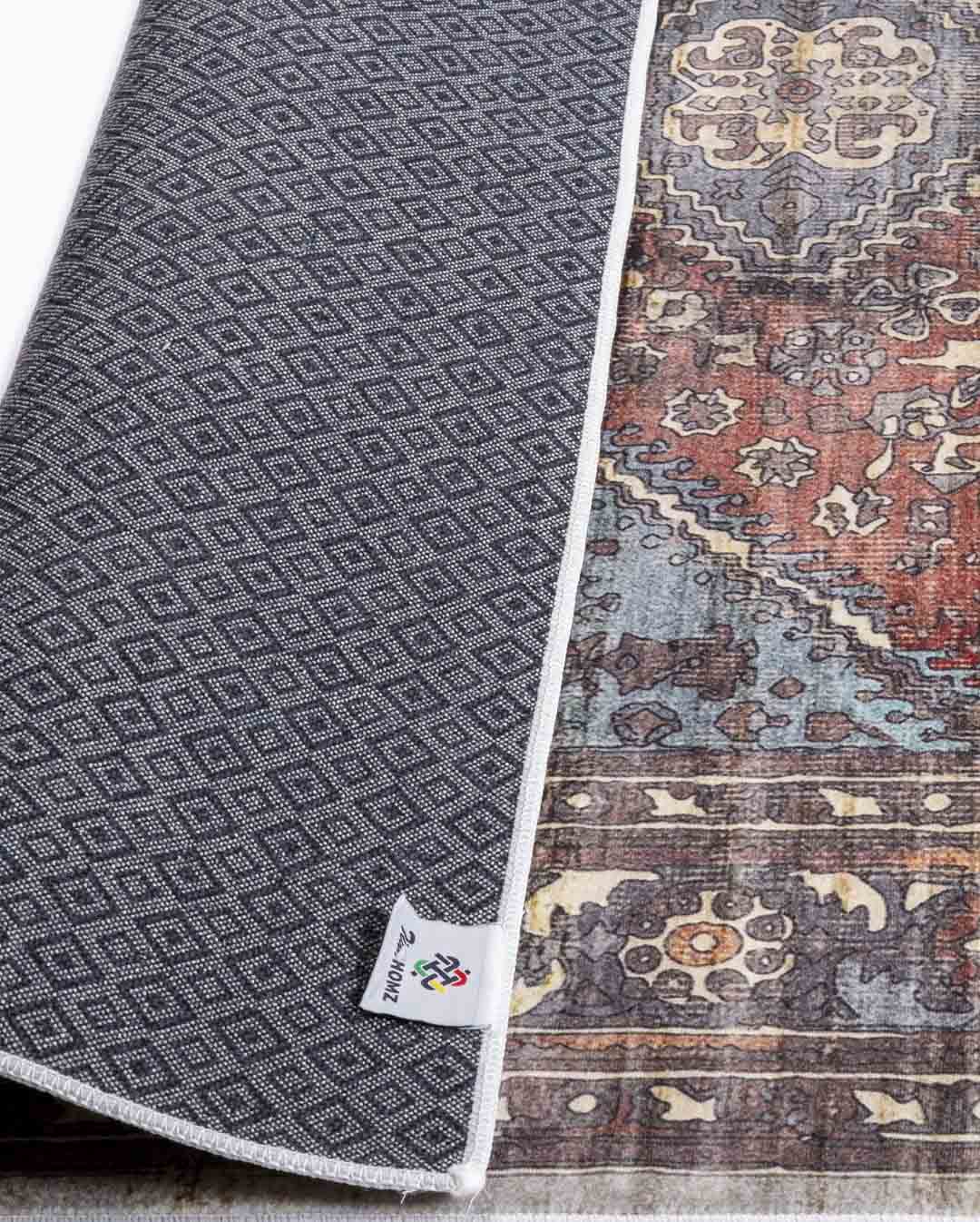 Marian Vintage bunter weicher und glänzender Teppich 