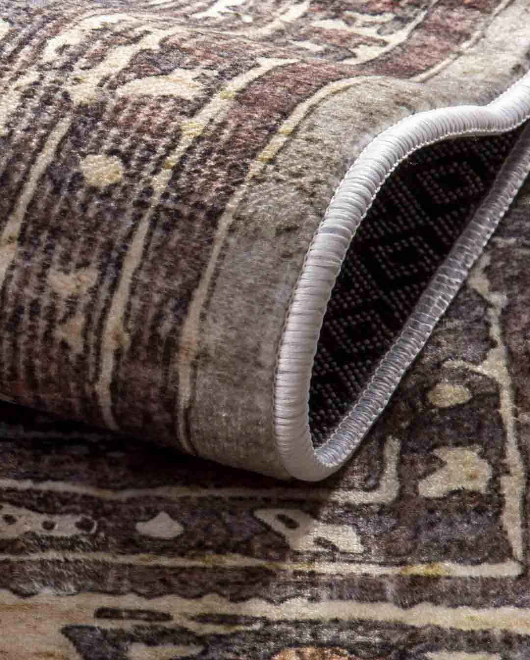 Marian Vintage bunter weicher und glänzender Teppich 