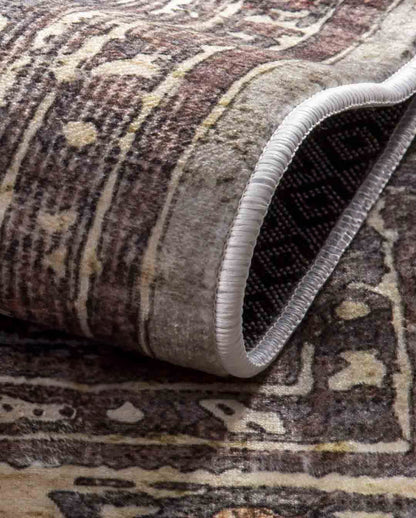 Marian Vintage bunter weicher und glänzender Teppich 