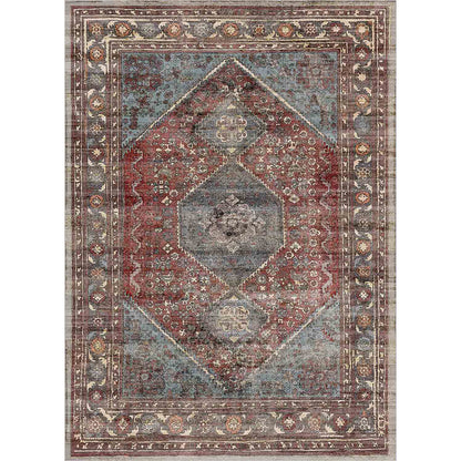 Marian Vintage bunter weicher und glänzender Teppich 