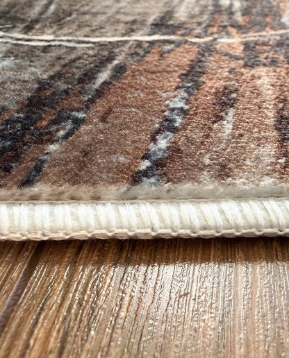 Yara schlichter, moderner, weicher und glänzender Teppich in Beige 