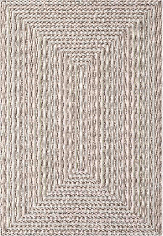 Yara schlichter, moderner, weicher und glänzender Teppich in Beige 