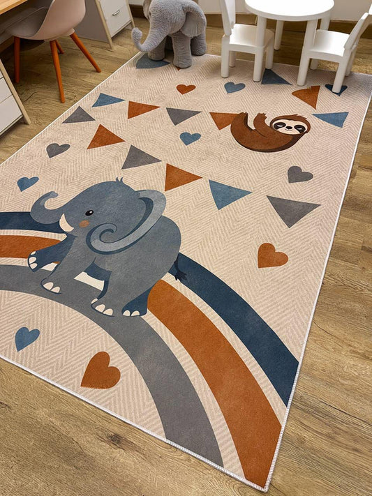 Yara schlichter, moderner, weicher und glänzender Teppich in Beige 