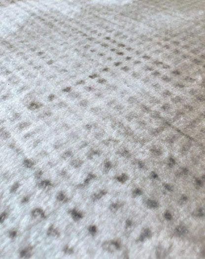 Moderner Teppich Abstraktes Design Blau Grau – Künstlerischer Wohnzimmerteppich