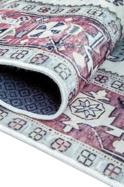 Rózsaköd – Vintage Török Mintás Szőnyeg