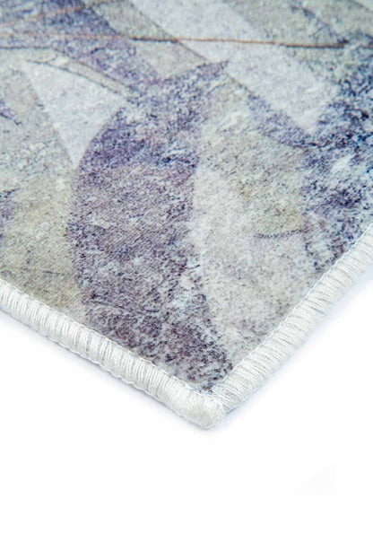 Touch of Nature – Pastel Leaf Pattern Rug
