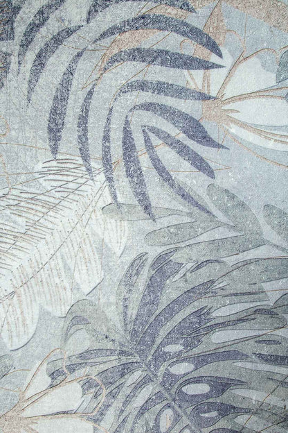 Touch of Nature – Pastel Leaf Pattern Rug