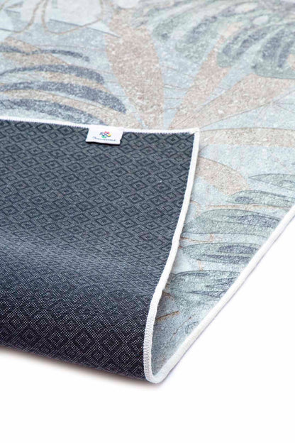 Touch of Nature – Pastel Leaf Pattern Rug