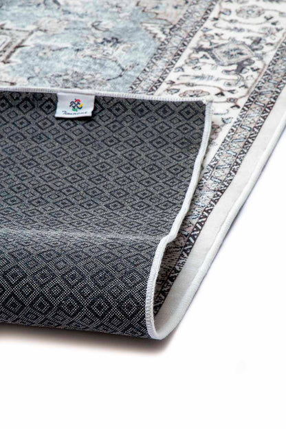 Orientteppich Grau Beige – Klassischer Perserteppich im Vintage-Look